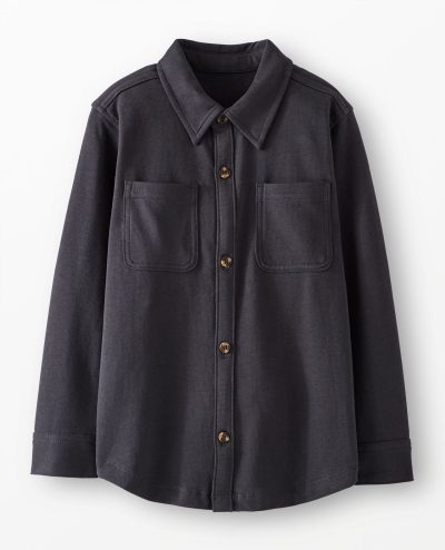French Terry Button Up Shirt