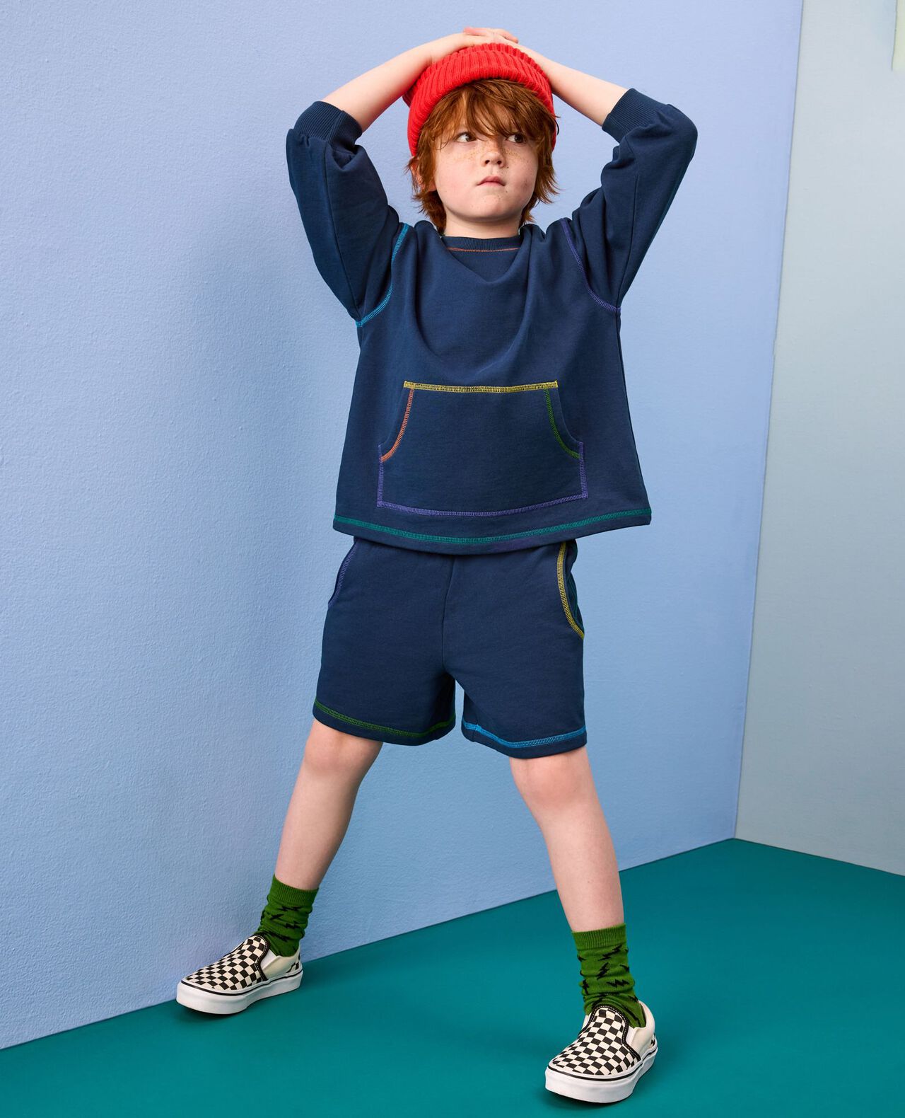 French Terry Sweatshirt & Shorts Set