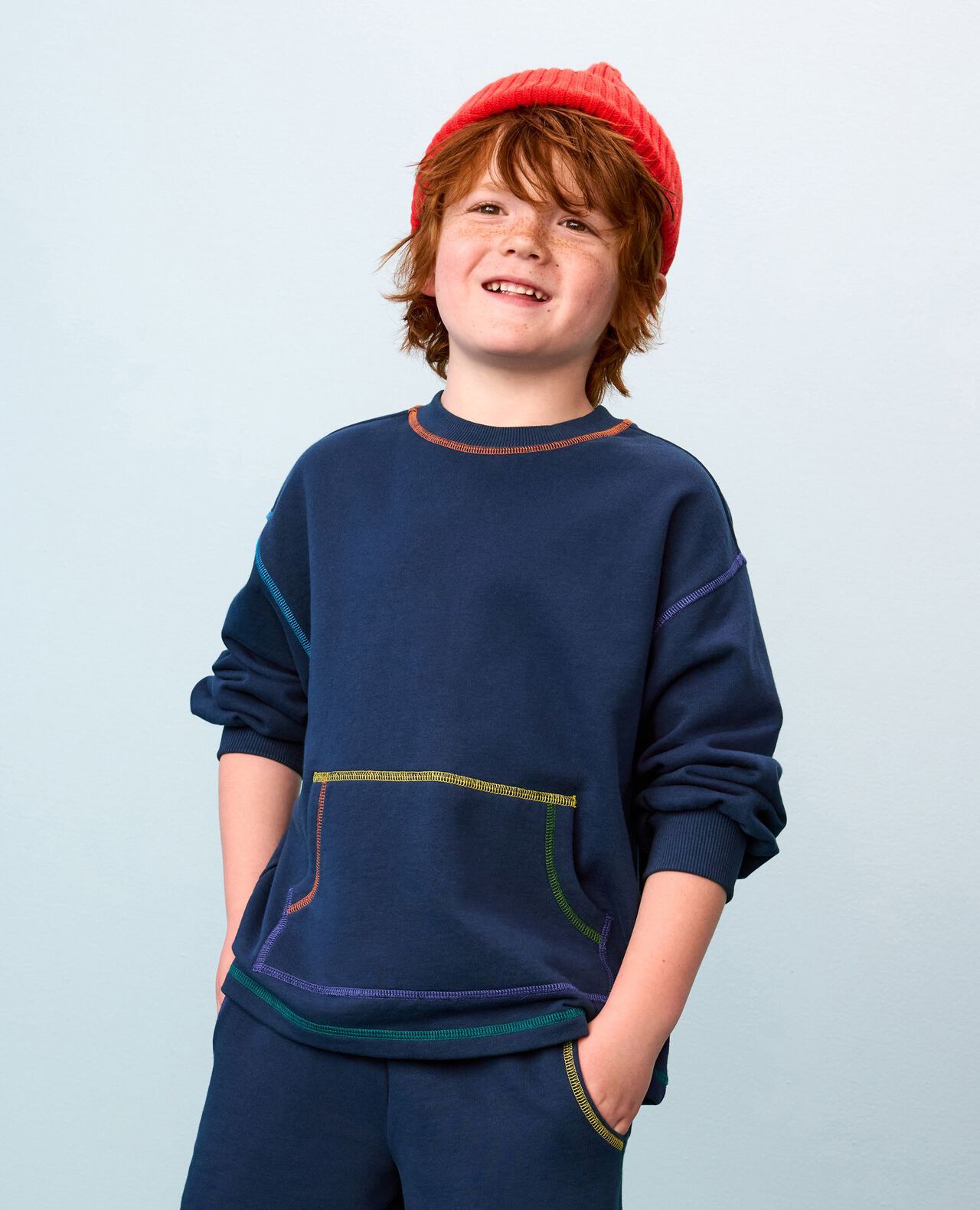 French Terry Sweatshirt & Shorts Set - Image 5