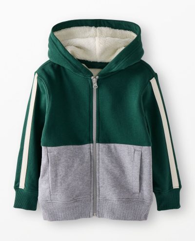 Faux Shearling Lined Hoodie