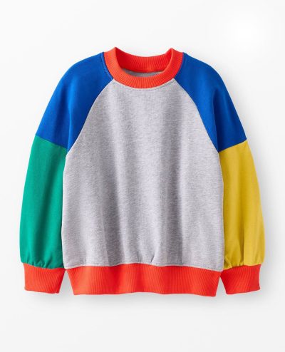 French Terry Colorblock Bubble Sweatshirt