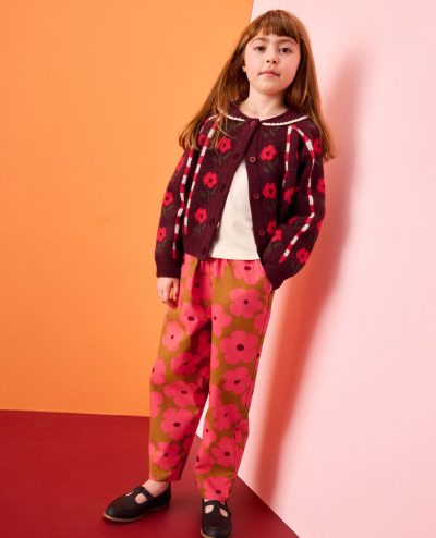Twill Pull-On Barrel Pants