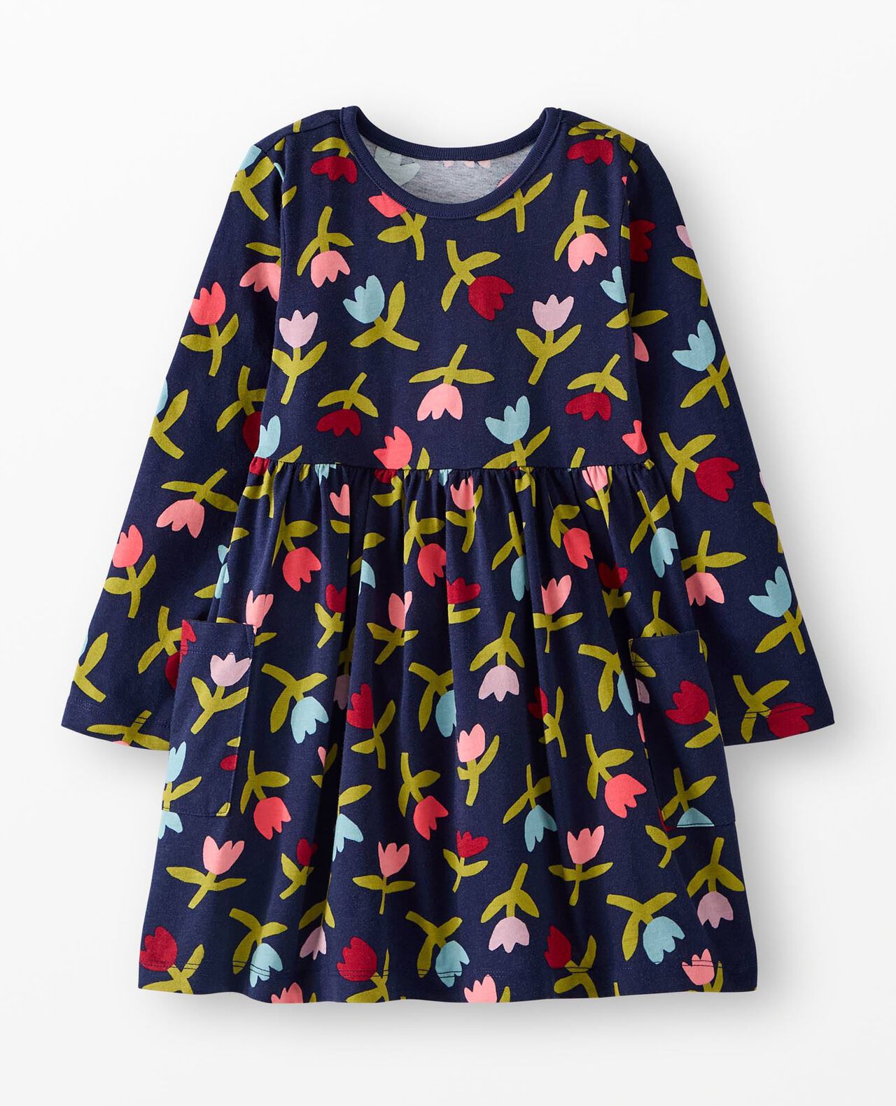 Long Sleeve Playground Dress with Pockets - Image 2
