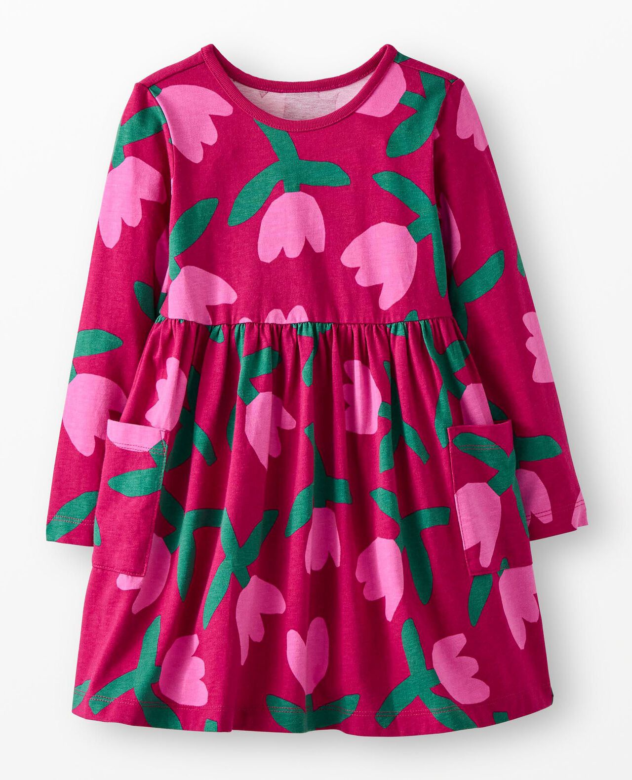 Long Sleeve Playground Dress with Pockets - Image 2