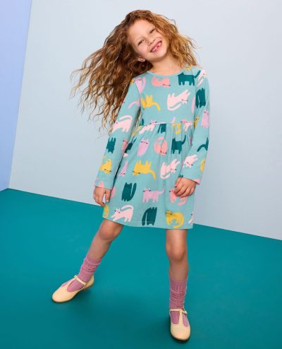 Long Sleeve Playground Dress with Pockets