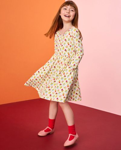 Long Sleeve Skater Dress with Pockets