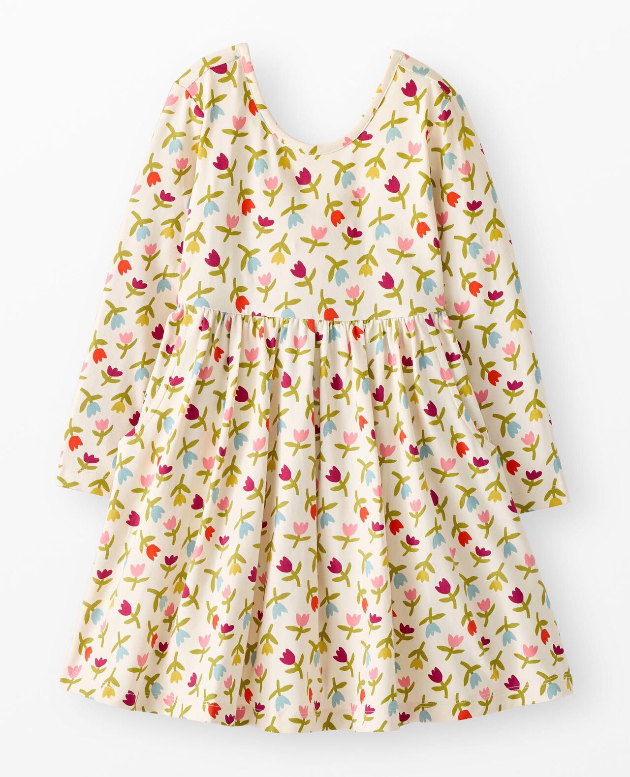 Long Sleeve Skater Dress with Pockets - Image 2