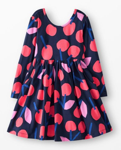 Long Sleeve Skater Dress with Pockets