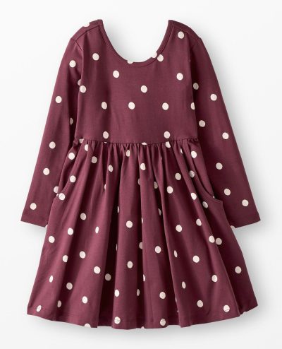 Long Sleeve Skater Dress with Pockets