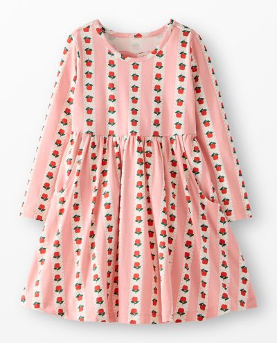Heart-Back Skater Dress with Pockets
