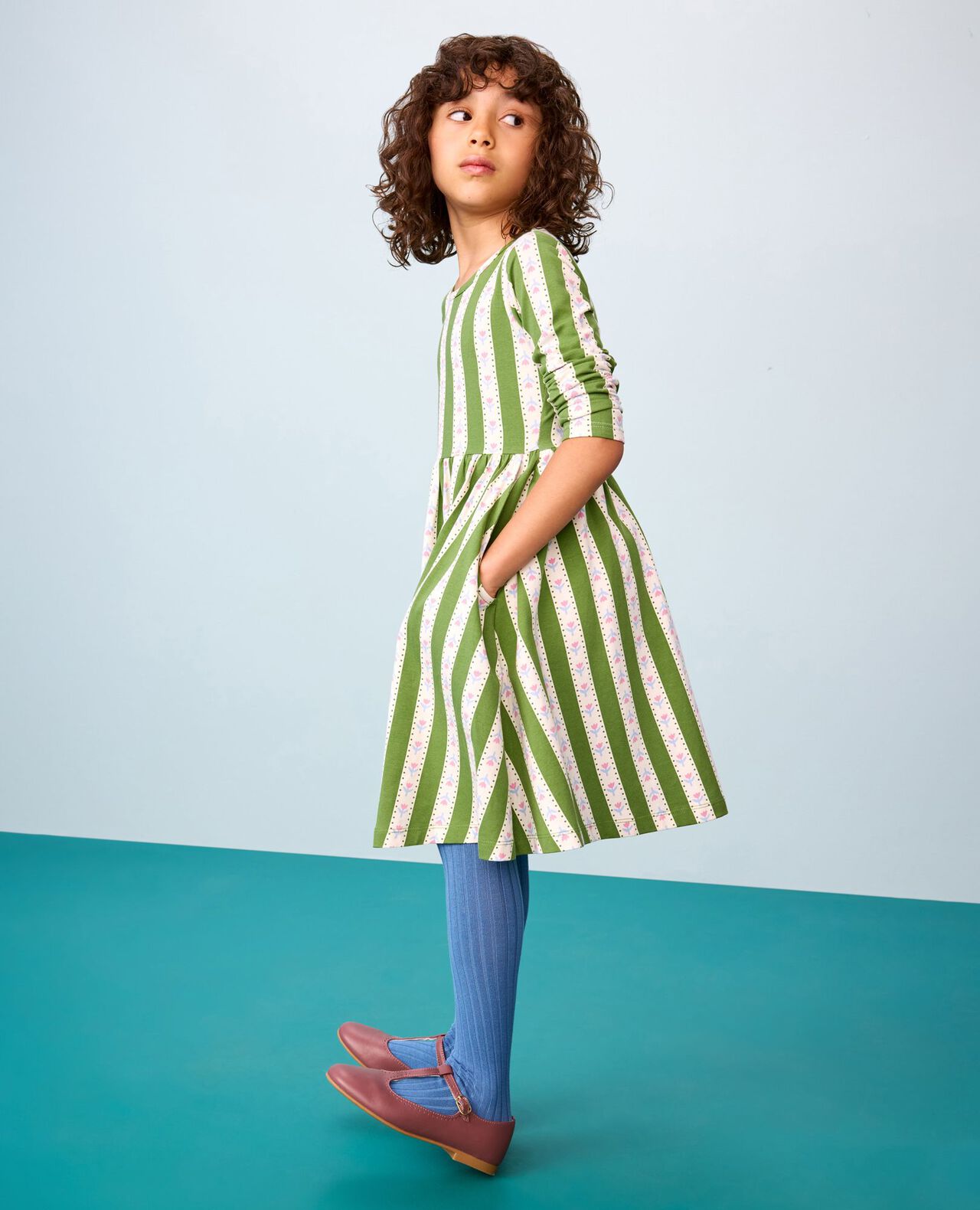 Heart-Back Skater Dress with Pockets - Image 5