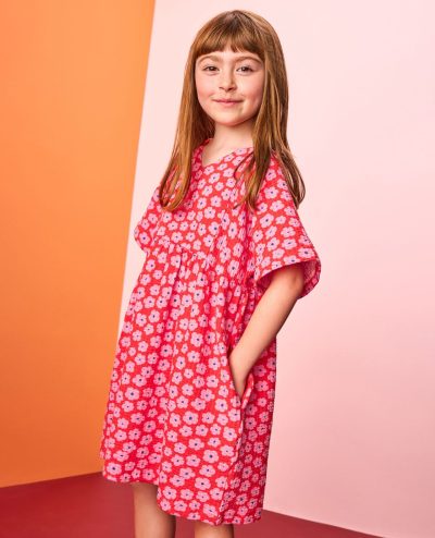 V-Neck Dress with Pockets