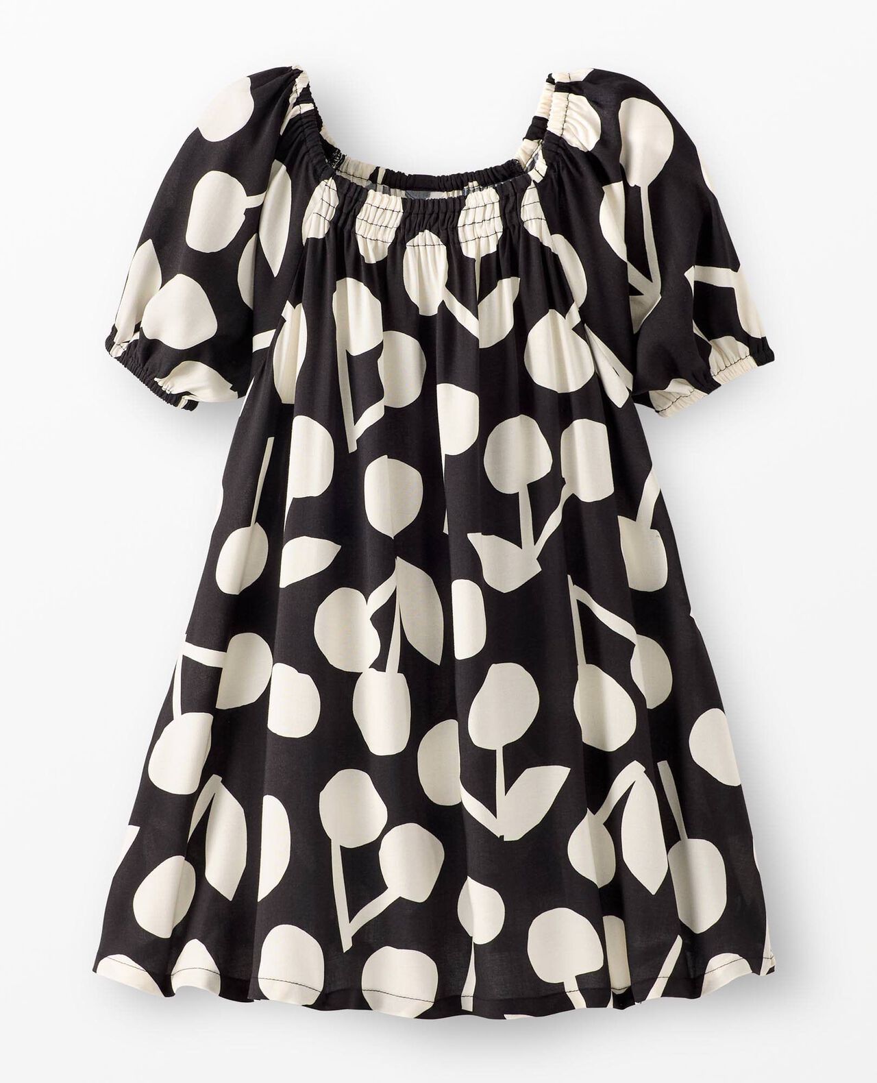 Puff Sleeve Challis Dress - Image 2