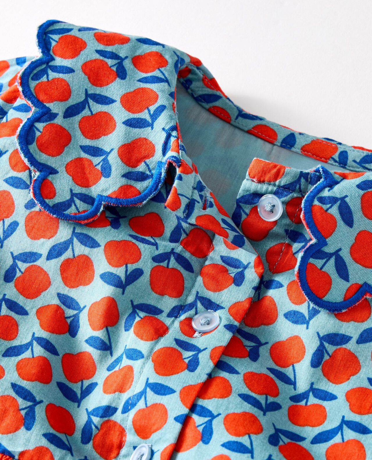 Collared Twill Dress with Pockets - Image 3