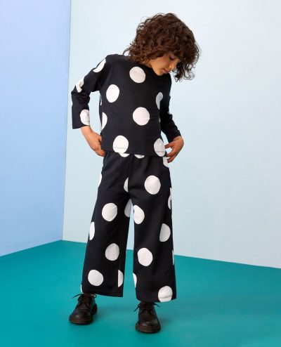 Long Sleeve Top & Wide Leg Pants Set