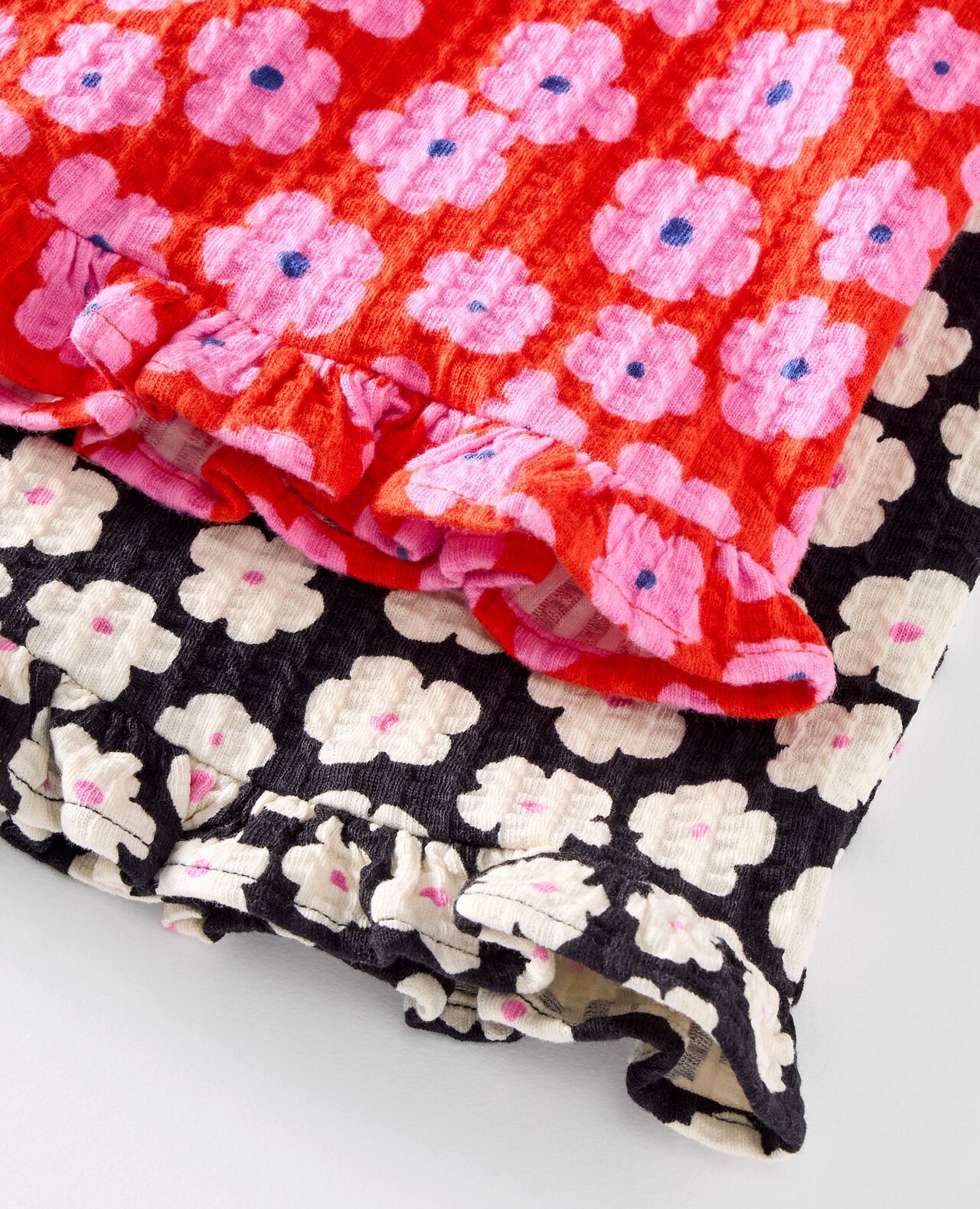 Jacquard Wide Leg Ruffle Pants - Image 3
