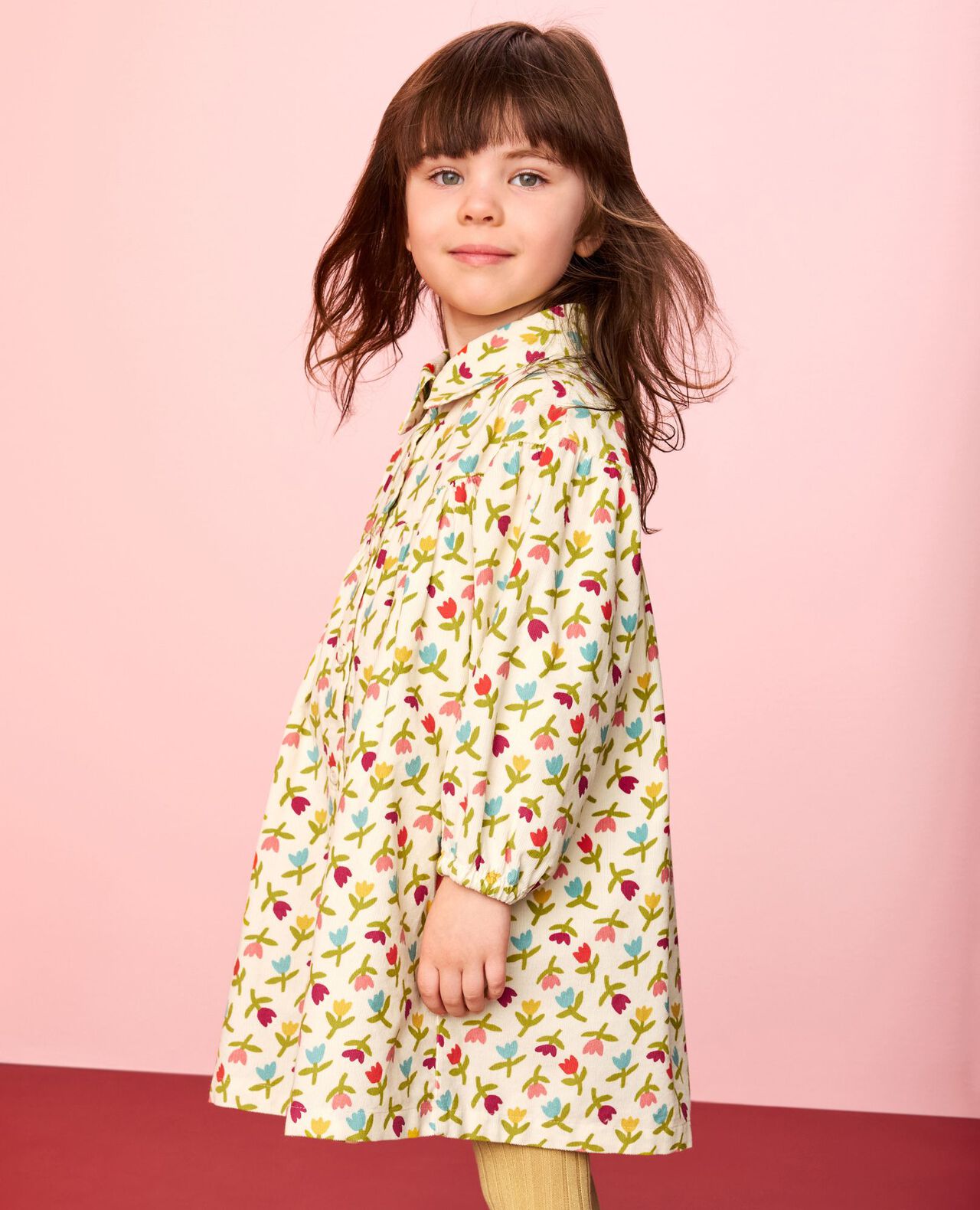 Corduroy Button-Front Dress with Pockets - Image 6