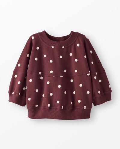 3/4 Sleeve French Terry Bubble Sweatshirt