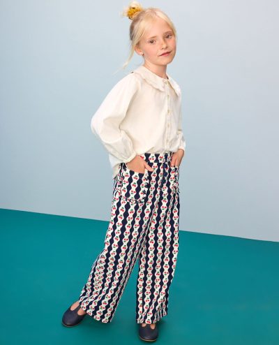 Wide Leg Twill Pants