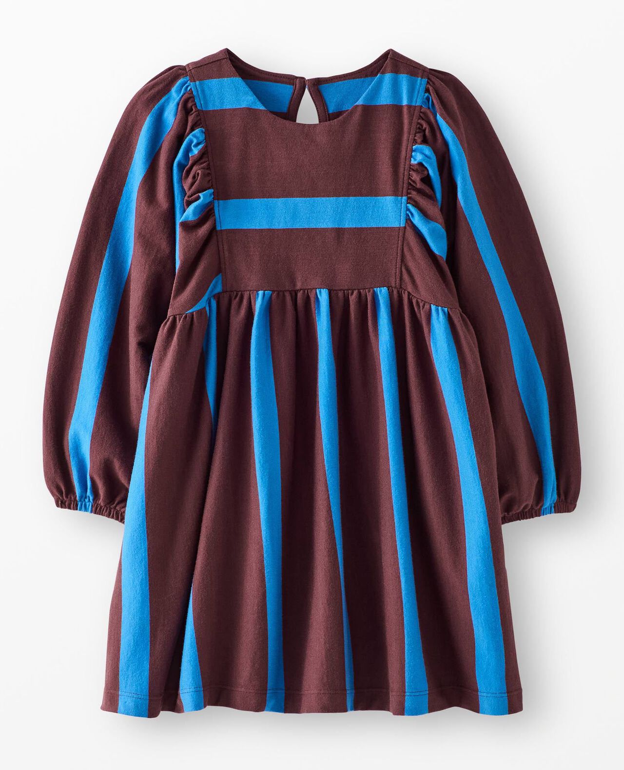 Long Sleeve Striped Dress with Pockets