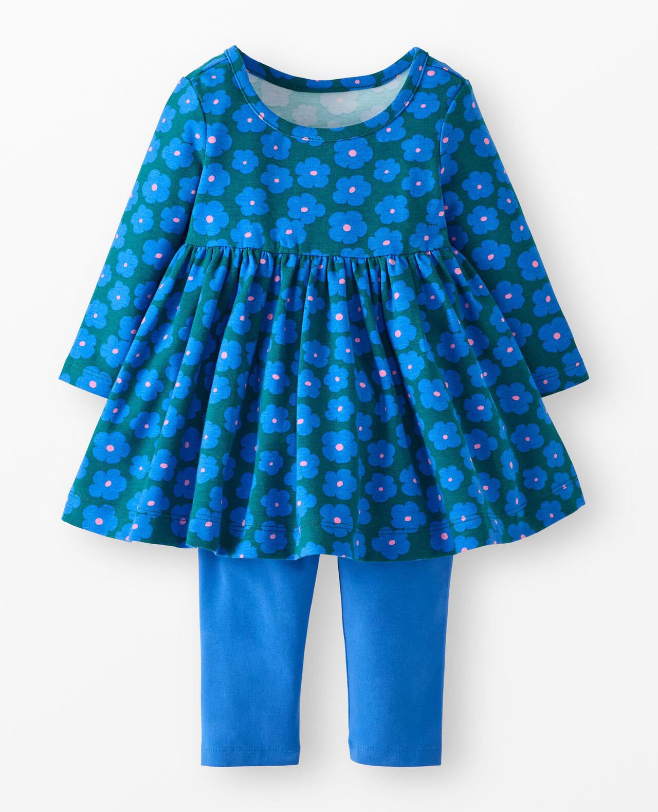 Baby Long Sleeve Skater Dress & Leggings Set