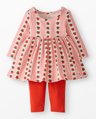 Baby Long Sleeve Skater Dress & Leggings Set