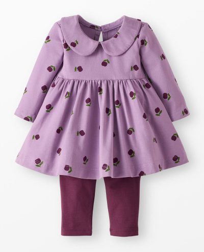 Baby Long Sleeve Skater Dress & Leggings Set