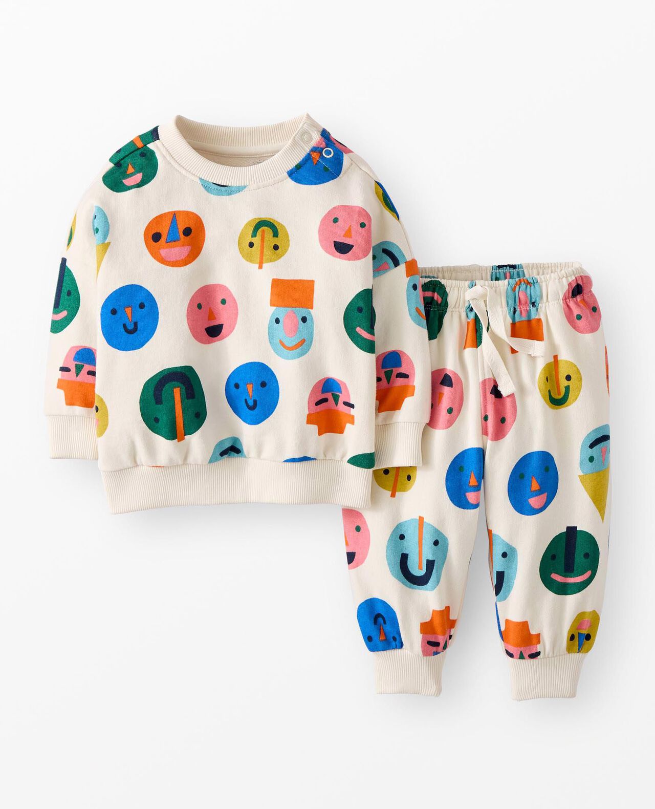 Baby French Terry Sweatshirt & Sweatpants Set - Image 2