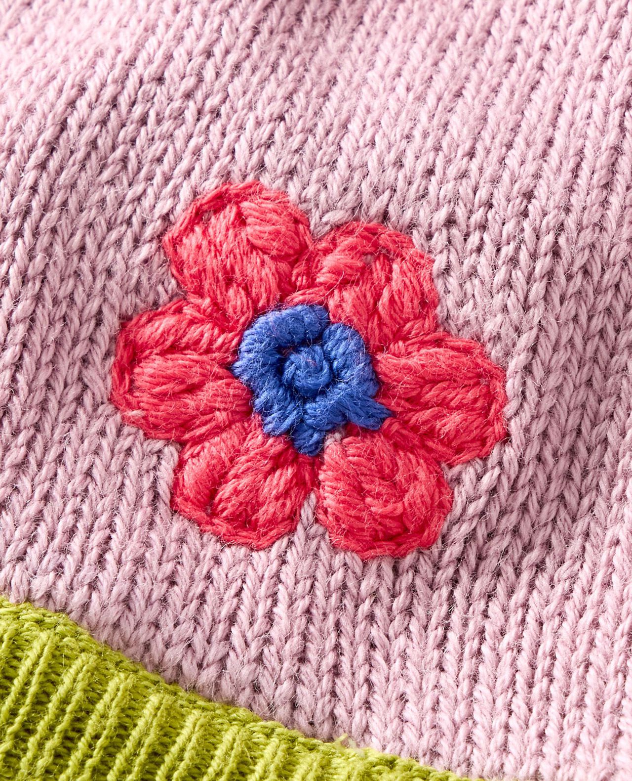 Baby Flower Cardigan & Hat Set - Image 4