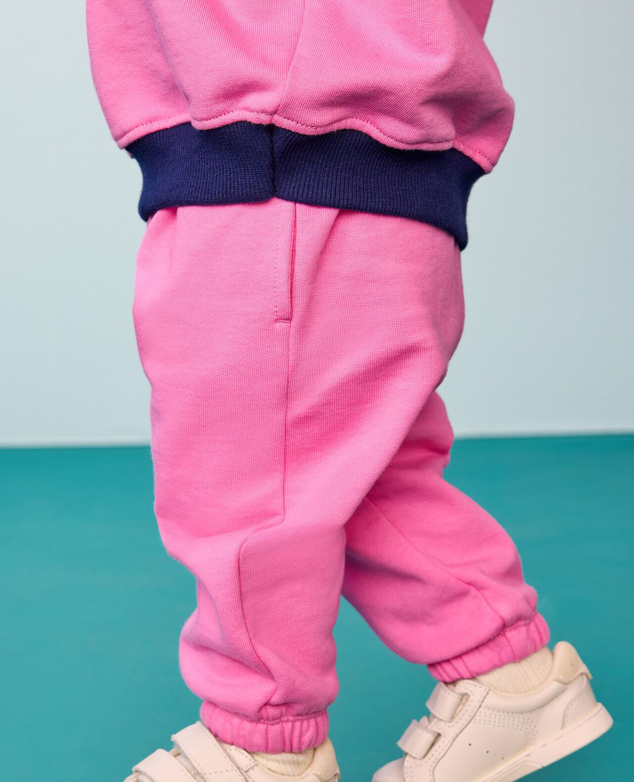Baby French Terry Colorblock Sweatshirt & Sweatpants Set - Image 6