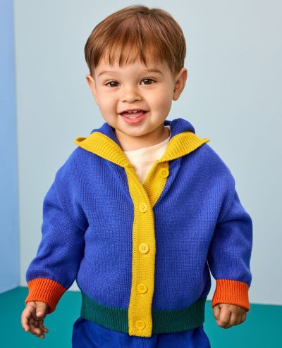 Baby Colorblock Sweater Jacket