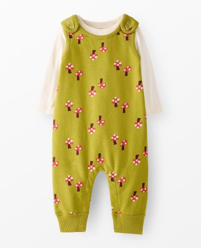 Baby French Terry Tee & Overalls Set