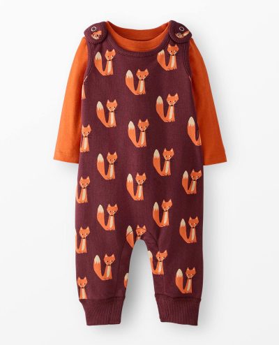 Baby French Terry Tee & Overalls Set