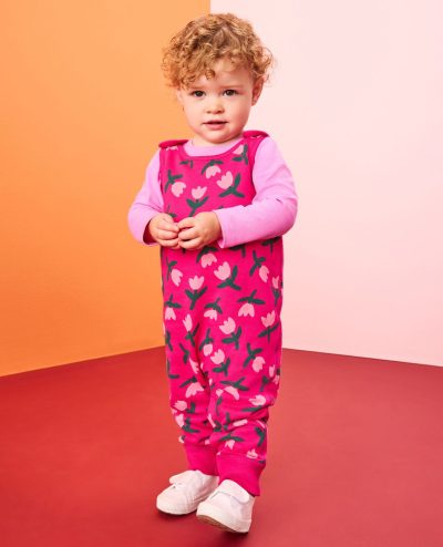 Baby French Terry Tee & Overalls Set