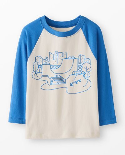 Relaxed Fit Graphic Baseball T-Shirt