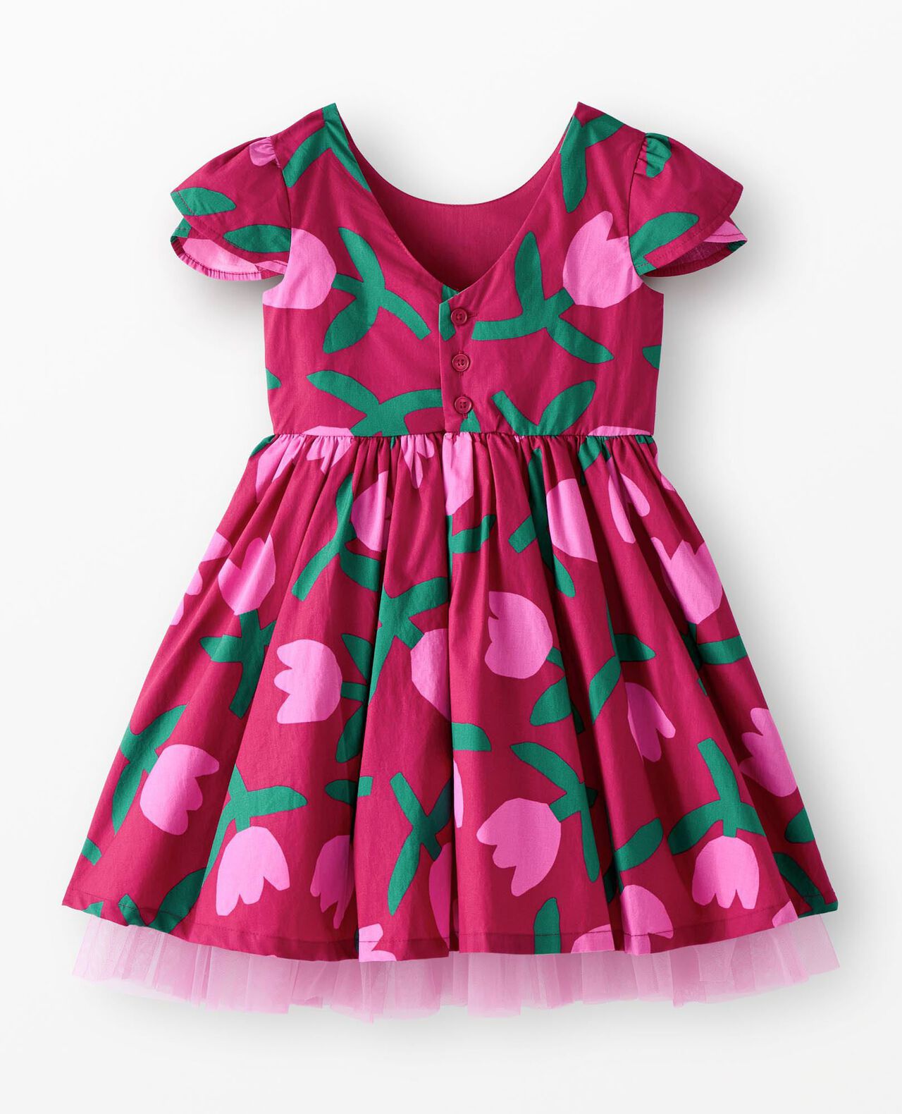 Poplin Twirl Dress with Pockets - Image 3
