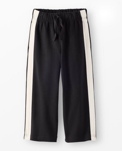 Wide Leg Side Stripe Pants