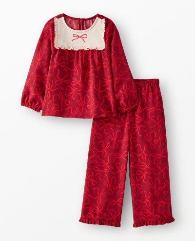 Holiday Flannel Bib Pajama Set