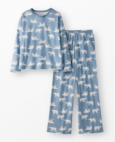 Women's Holiday Wide Leg Pajama Set
