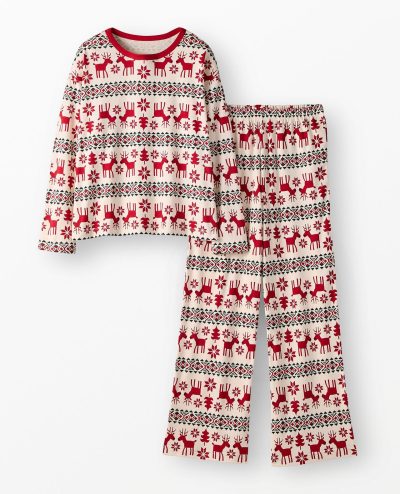 Women's Holiday Wide Leg Pajama Set
