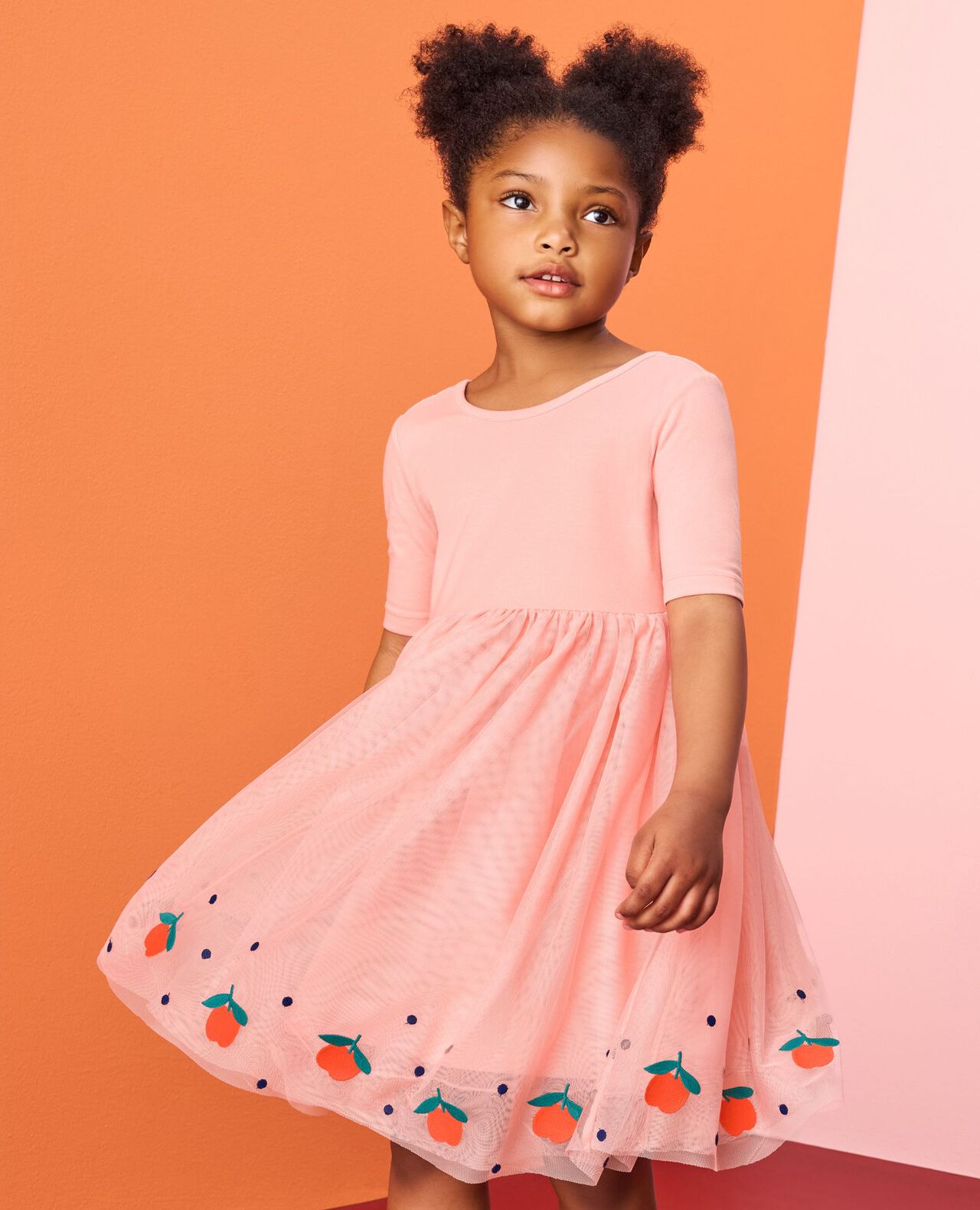 Embroidered Tulle Dress